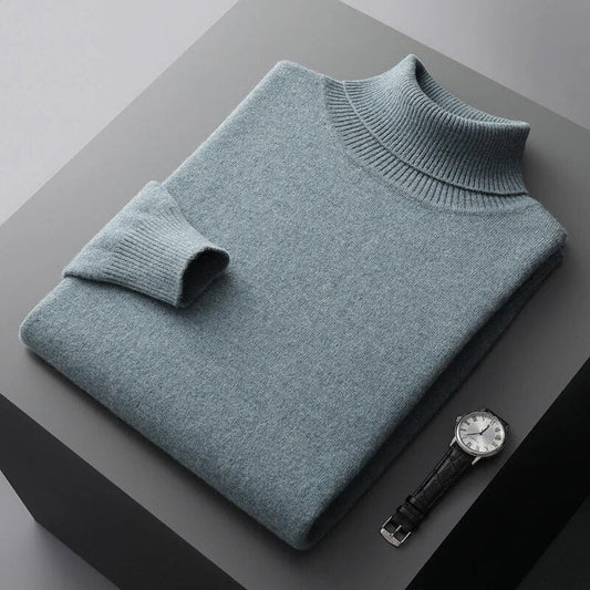 Pullover Herren Rollkragen | Langarm Freizeitmode