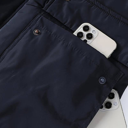 Winterjacke Herren Langer Parka | Mit Abnehmbarer Bontkraag
