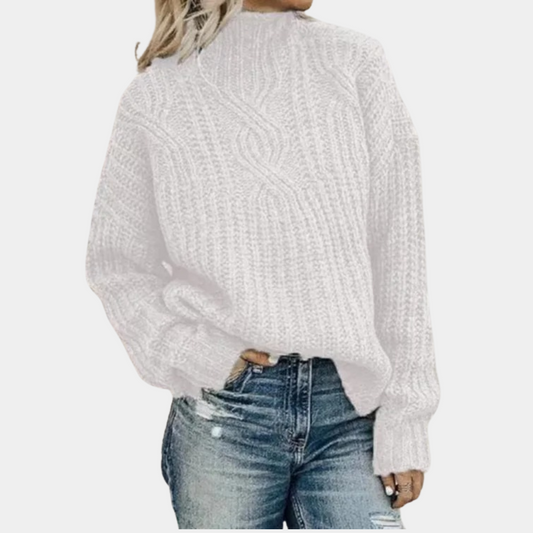 Pullover Damen | Langer Schnitt mit Weichem Strick