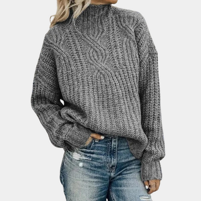 Pullover Damen | Langer Schnitt mit Weichem Strick