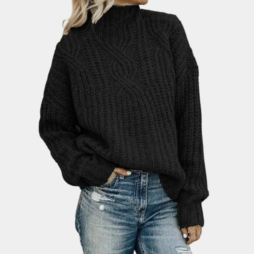 Pullover Damen | Langer Schnitt mit Weichem Strick