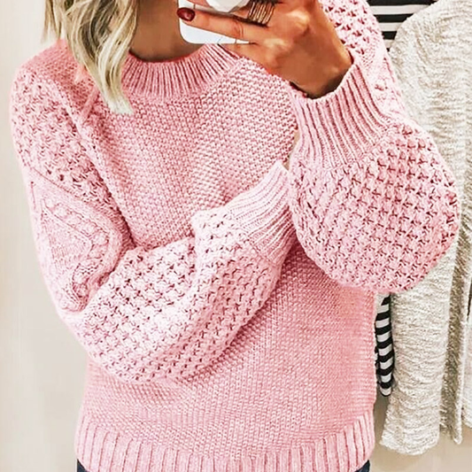 Pullover Damen Strick | Texturiertes Strickmuster