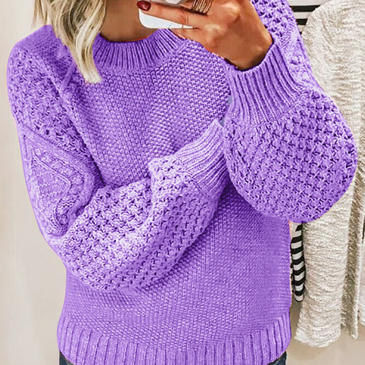 Pullover Damen Strick | Texturiertes Strickmuster