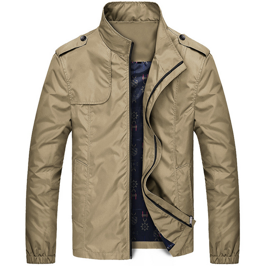 Übergangsjacke Herren Leicht | Jacke Mit Reissverschluss Und Stehkragen