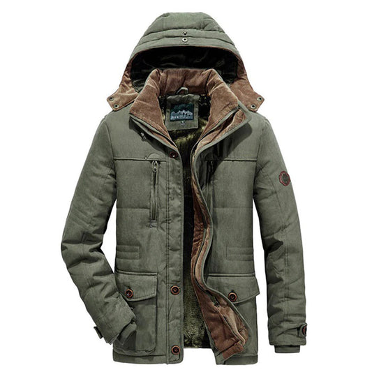 Unisex Winterjacke Gefütterte Kapuzenjacke | Mit Fleecefutter