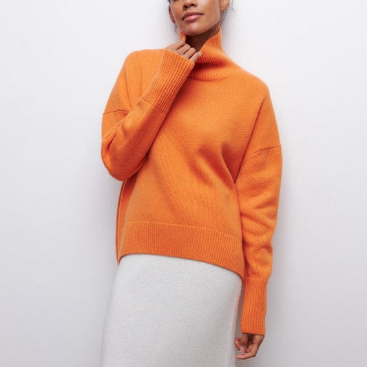 Pullover Damen Rollkragen | Langarm für Herbst und Winter