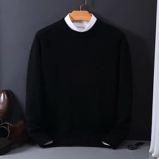 Pullover Herren Mit Rundhals | Langarm Strickpulli
