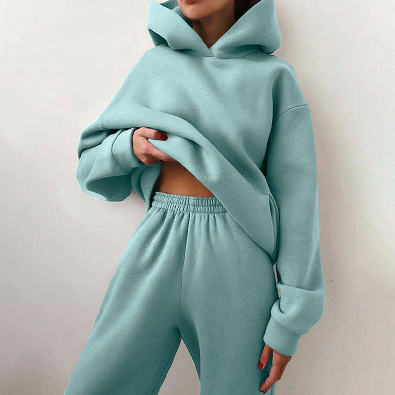 Jogginganzug Damen 2 Teilig | Hoodie und Jogginghose