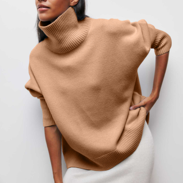 Pullover Damen Rollkragen | Langarm für Herbst und Winter