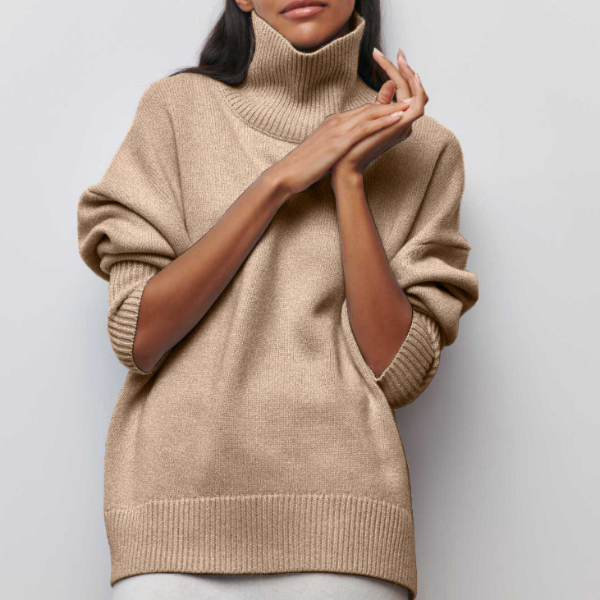 Pullover Damen Rollkragen | Langarm für Herbst und Winter