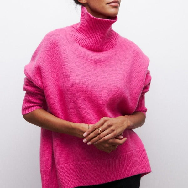 Pullover Damen Rollkragen | Langarm für Herbst und Winter