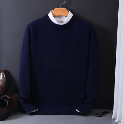 Pullover Herren Mit Rundhals | Langarm Strickpulli
