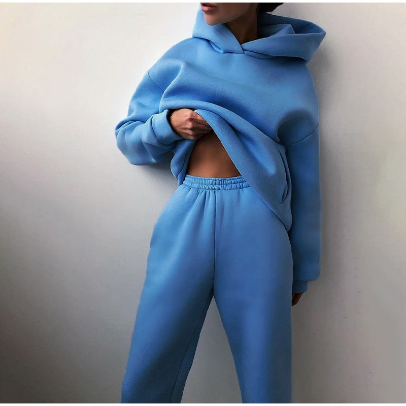Jogginganzug Damen 2 Teilig | Hoodie und Jogginghose