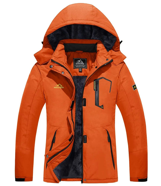 Skijacke Damen | Winterjacke Mit Taschen und Reißverschluss