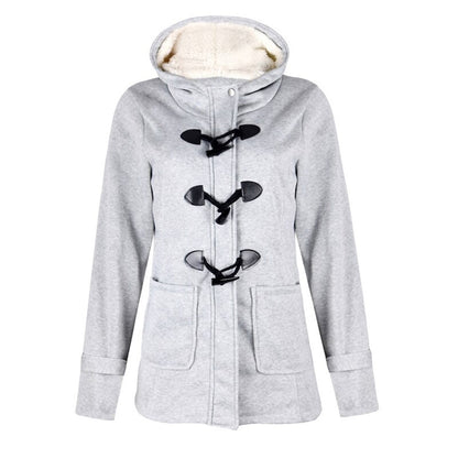 Damen Winterjacke Langer Wintermantel | Mit Kapuze