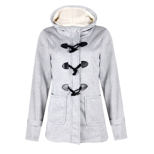 Damen Winterjacke Langer Wintermantel | Mit Kapuze