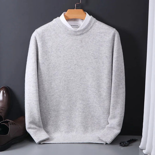 Pullover Herren Mit Rundhals | Langarm Strickpulli