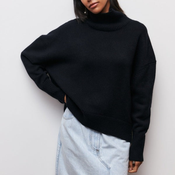 Pullover Damen Rollkragen | Langarm für Herbst und Winter