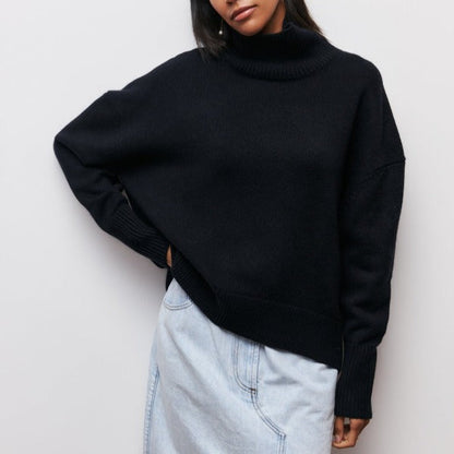 Pullover Damen Rollkragen | Langarm für Herbst und Winter