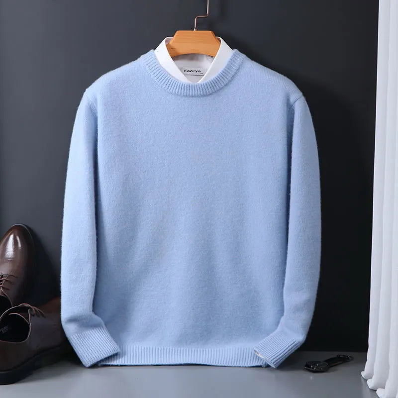 Pullover Herren Mit Rundhals | Langarm Strickpulli