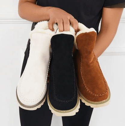 Winterschuhe Damen | Knöchelhohe Boots mit Gefüttertem Innenfutter