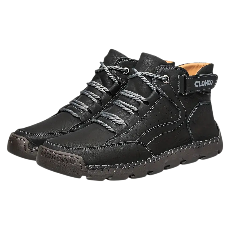 Winterschuhe Herren Stiefel | Knöchelhoch mit Schnürung und Riemen