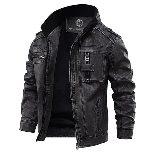 Übergangsjacke Herren Mit Reissverschluss | Outdoor Bikerjacke