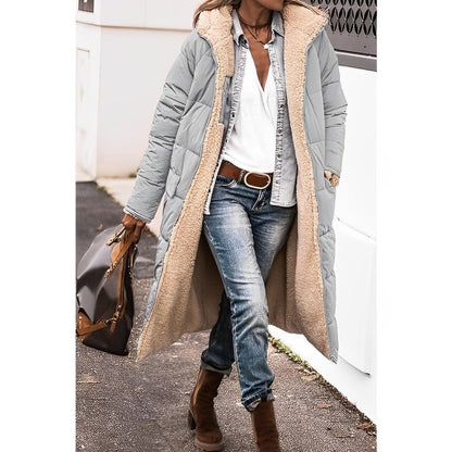 Winterjacke Damen Langer Wintermantel | Mit Kapuze