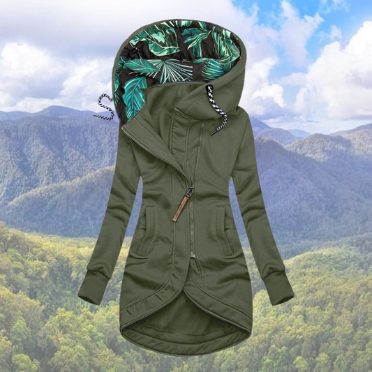Winterjacke Damen Eleganter Wintermantel | Mit Kapuze