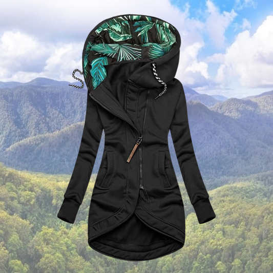 Winterjacke Damen Eleganter Wintermantel | Mit Kapuze