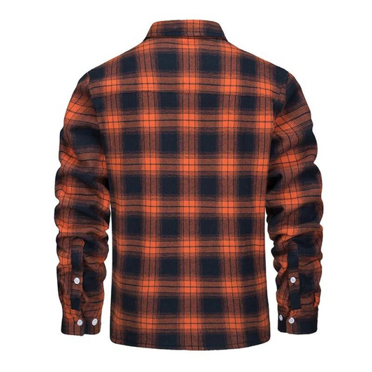 Herren Karierte Fleecejacke | Gefüttert Übergangsjacke