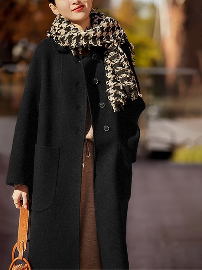 Mantel Damen | Wintermantel Damen Langer Schnitt Mit Taschen