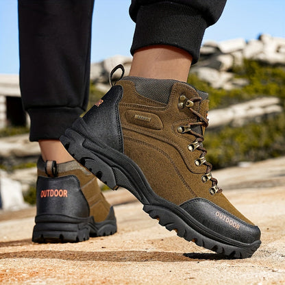 Winterschuhe Herren | Schnürstiefel mit Profilsohle