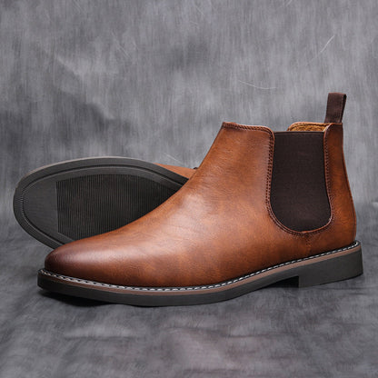 Stiefel Herren | Ankle Boots mit seitlichem Stretch-Einsatz