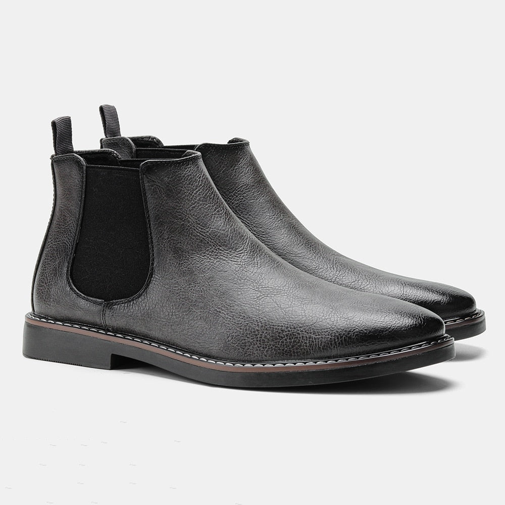 Stiefel Herren | Ankle Boots mit seitlichem Stretch-Einsatz