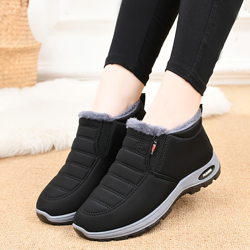 Damen Winterschuhe | Lässig mit runder Spitze und flacher Sohle