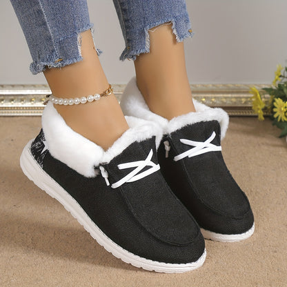 Damen Winterschuhe | Schnürschuhe Kunstfellfutter
