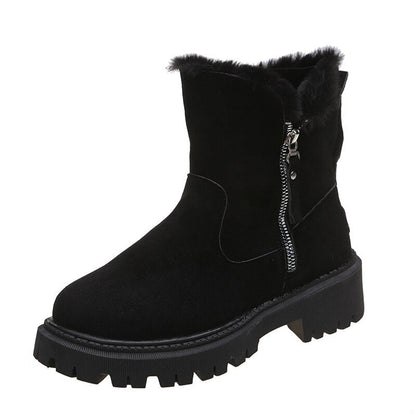 Winterschuhe Damen | Gefüttert mit Seitlichem Reißverschluss