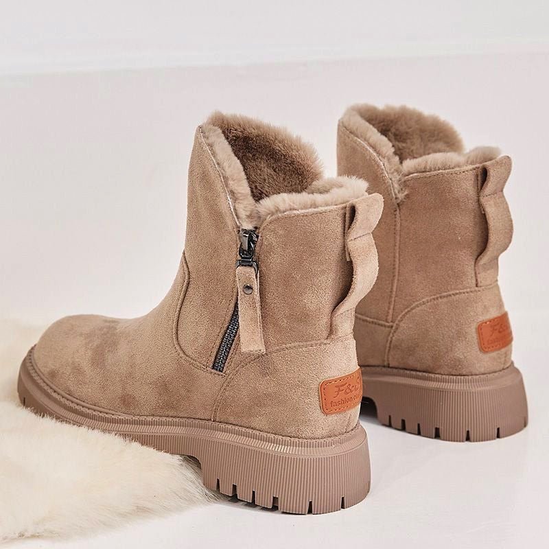 Winterschuhe Damen | Gefüttert mit Seitlichem Reißverschluss