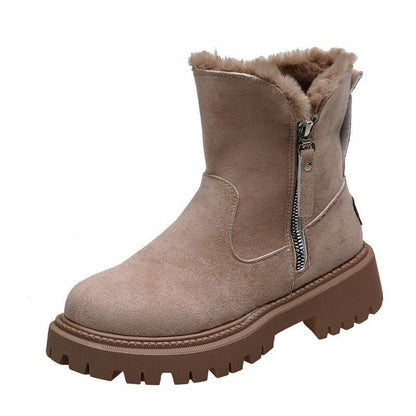 Winterschuhe Damen | Gefüttert mit Seitlichem Reißverschluss