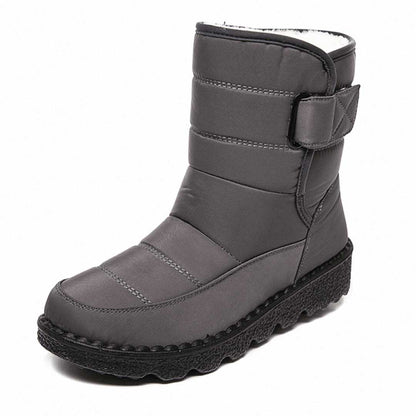 Winterschuhe Damen | Knöchelhoch Stiefel mit Verstellbarem Riemen